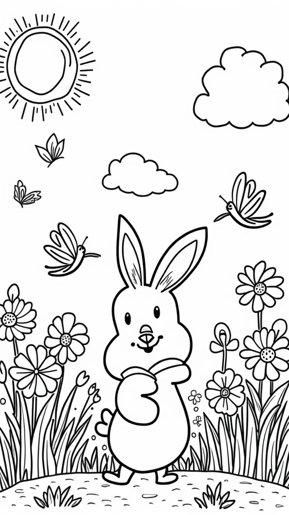 preschool spring coloring pages